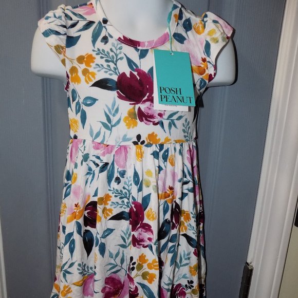 Posh Peanut Jozie Short Sleeve Twirl Dress Size 2T Girl's NEW - Picture 1 of 3